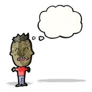 big head boy cartoon