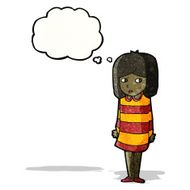 suspiscious girl cartoon