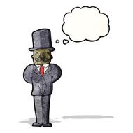cartoon man in top hat and suit