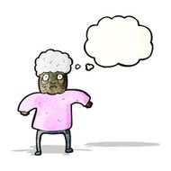 cartoon elderly woman