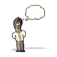 cartoon friendly businessman
