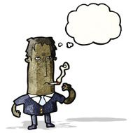 Cartoon Man Smoking N4