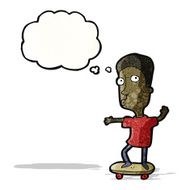 Cartoon Skateboarder N2