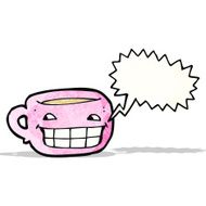 Coffee Cup Cartoon Character N3