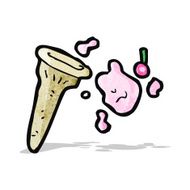 spilled ice cream cartoon