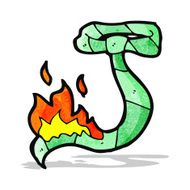 cartoon burning tie N4