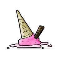 spilled ice cream cartoon N2