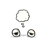 tired eyes cartoon