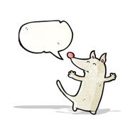 cartoon little wolf N19