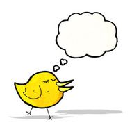 cartoon little yellow bird N7