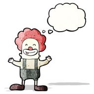 cartoon retro circus clown N2