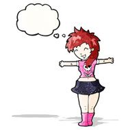 cartoon rock girl N5