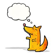 cartoon little wolf N20