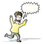 terrified man cartoon N3