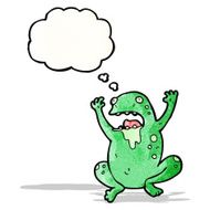 cartoon gross toad