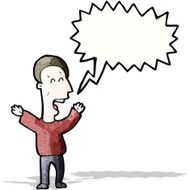 shouting man cartoon N3