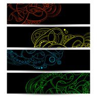 Set of Banners with Abstract Element N4