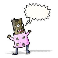 cartoon stressed woman N5