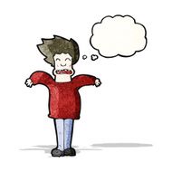 frightened man with thought bubble cartoon N2