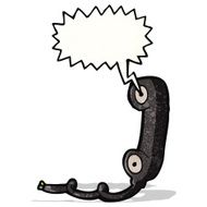 cartoon telephone receiver N4