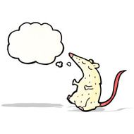 cartoon white lab rat N7