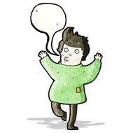 cartoon poor man dancing