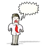 cartoon shrieking man N3