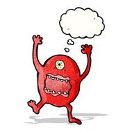 crazy cartoon monster
