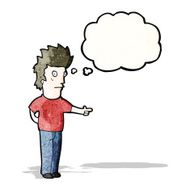 cartoon pointing man N19