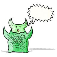 roaring monster cartoon