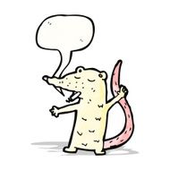 cartoon white mouse smoking cigarette