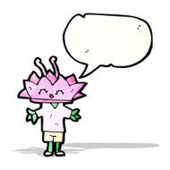 cartoon lotus flower N5
