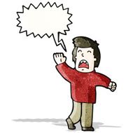 Cartoon Man Shouting N2