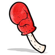 Cartoon Boxing Glove Punch N2