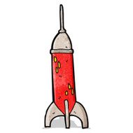Cartoon Rocket N28