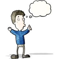 cartoon boy with idea N20