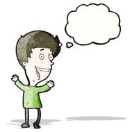 cartoon excited man N21