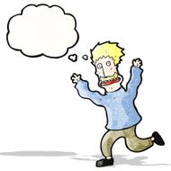 cartoon terrified man N33