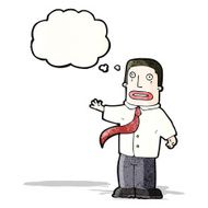 cartoon man with thought bubble N30