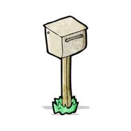 cartoon letter box