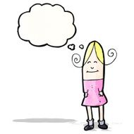 cartoon smiling woman