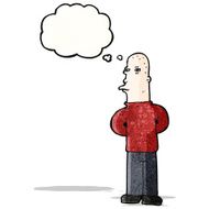 cartoon bald man N15