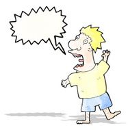 Screaming Man Cartoon N2
