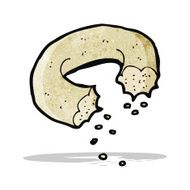 bitten donut cartoon N2