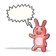 scary zombie rabbit cartoon