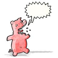 cartoon squealing pig