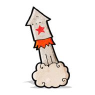 Cartoon Rocket N29
