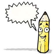 Pencil Cartoon Character N12
