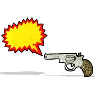 shooting gun cartoon