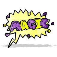 magic cartoon comic book shout